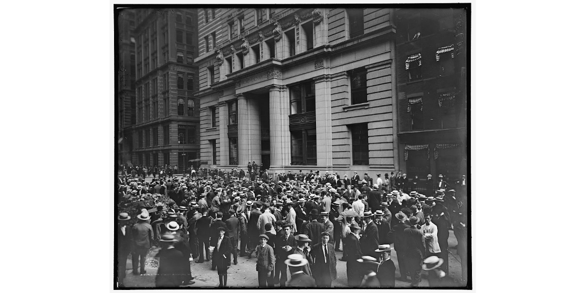 Historical Curb Exchange on Broad Street, New York City